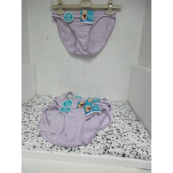 Vanity Fair Women Style18108 Illumination String Bikini 6 Pairs Lavender 7/L New - Picture 1 of 2